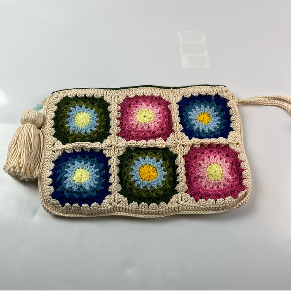 Handmade Granny Square Crochet Bag - Picture 7 of 11